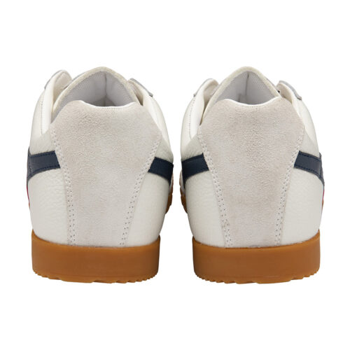 Gola - Harrier Leather Trainers White Navy Red Back