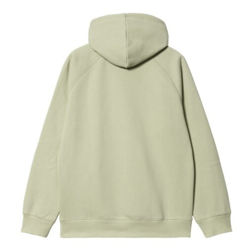 Carhartt Hooded Chase Sweatshirt Agave Gold Reverse