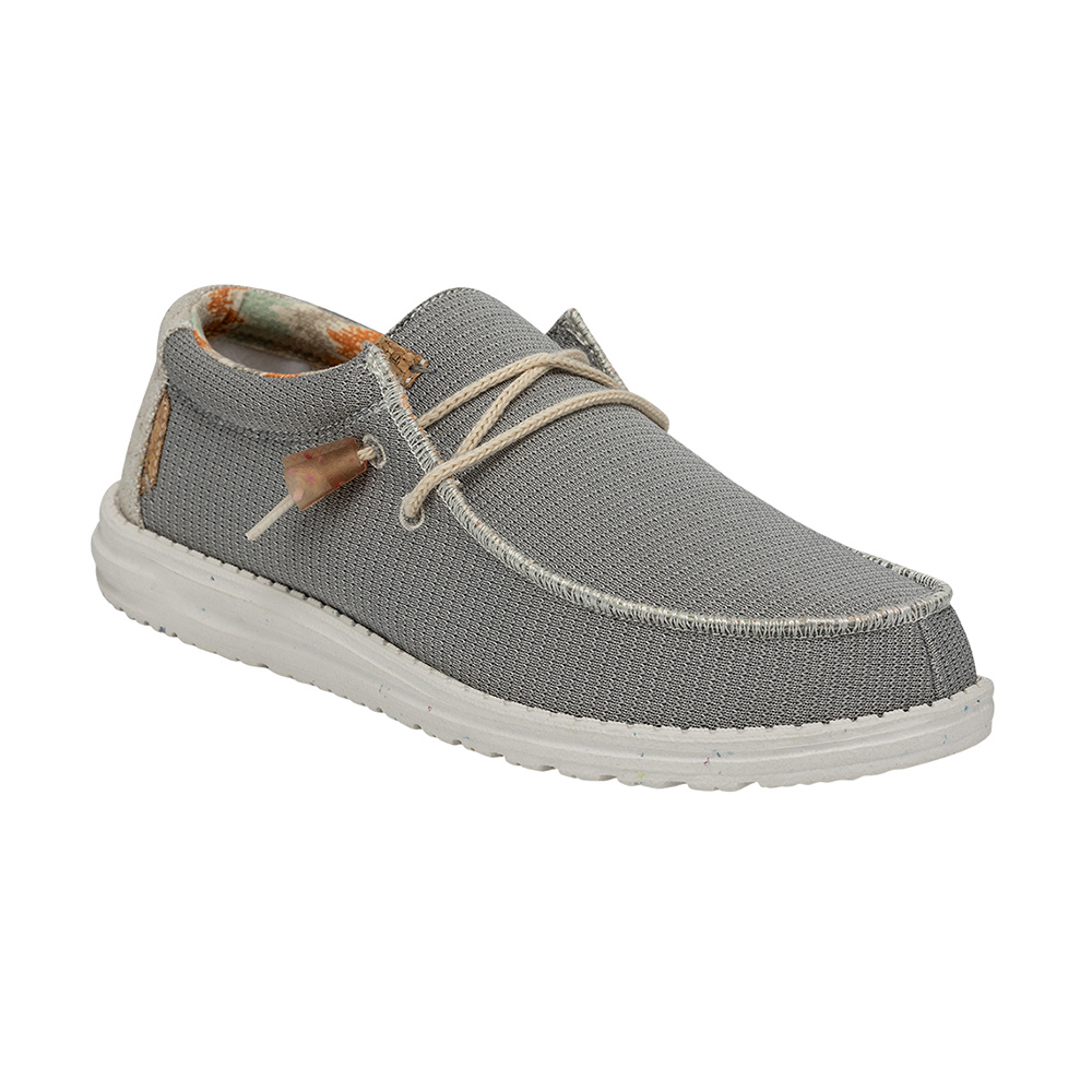 Dude Shoes Wally Knit Cobblestone Eddie Franks Rye