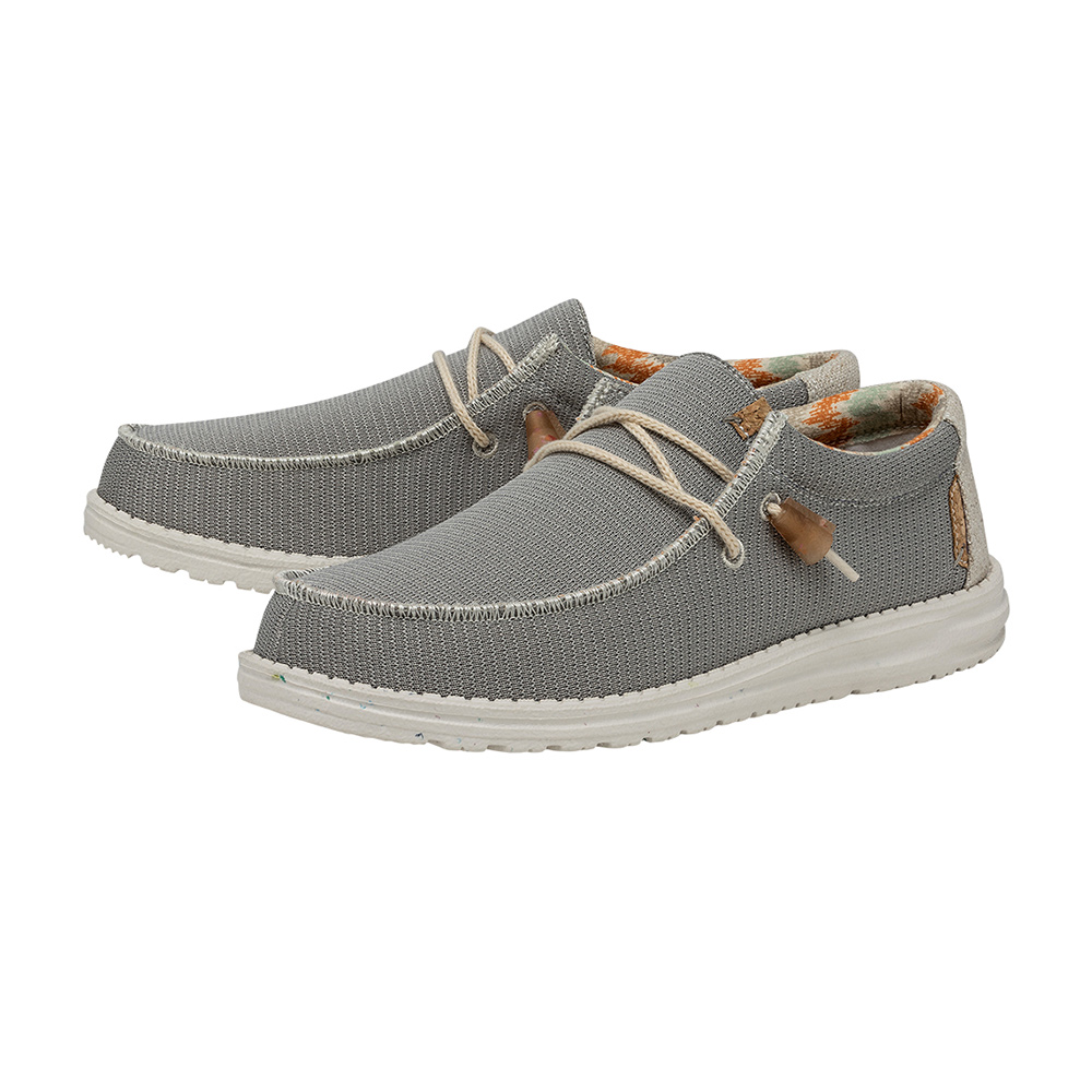 Dude Shoes Wally Knit Cobblestone Eddie Franks Rye