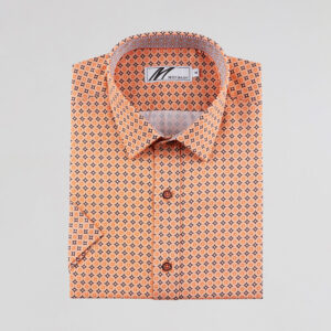 Mish Mash - Driftwood Short Sleeve Shirt Orange