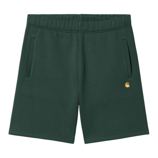 Carhartt - Chase Sweat Shorts Discovery Green Gold